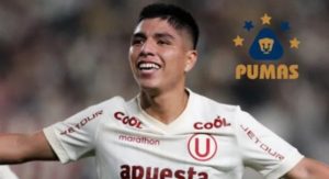Piero Quispe deja Universitario y jugará en Pumas UNAM de Mexico